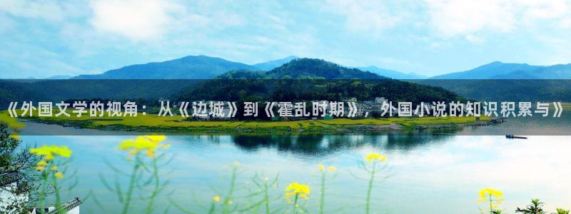 七喵免费小说阅读：《外国文学的视角：从《边城》到《霍乱时期》，外国小说的知识积累与》